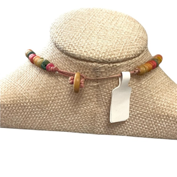 Vintage Colorful Wooden Necklace - Picture 3 of 3